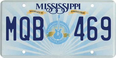 MS license plate MQB469