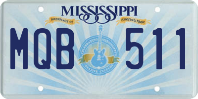 MS license plate MQB511
