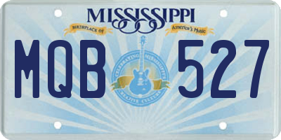 MS license plate MQB527