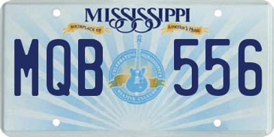 MS license plate MQB556