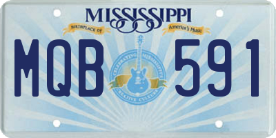 MS license plate MQB591