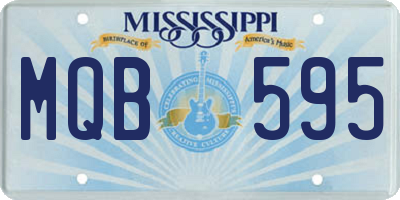 MS license plate MQB595