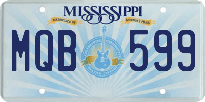MS license plate MQB599
