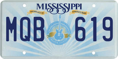 MS license plate MQB619