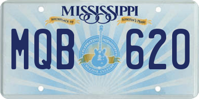MS license plate MQB620