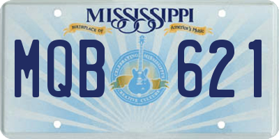 MS license plate MQB621