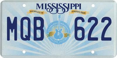 MS license plate MQB622