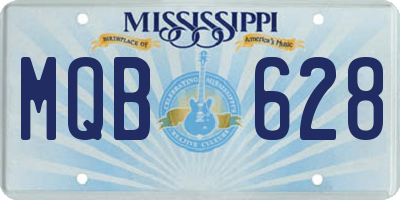 MS license plate MQB628