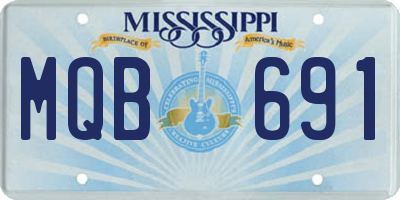 MS license plate MQB691
