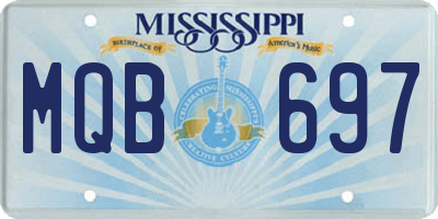 MS license plate MQB697