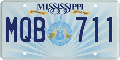 MS license plate MQB711