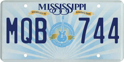MS license plate MQB744