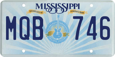 MS license plate MQB746