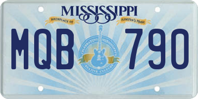 MS license plate MQB790