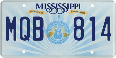 MS license plate MQB814