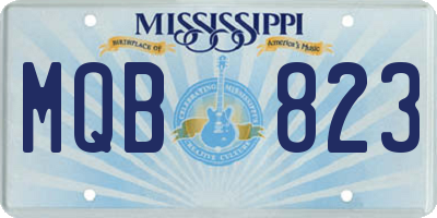 MS license plate MQB823