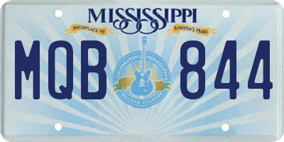 MS license plate MQB844