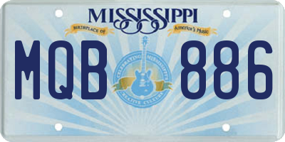 MS license plate MQB886