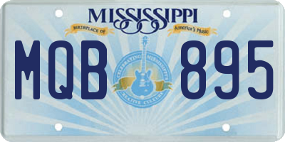 MS license plate MQB895