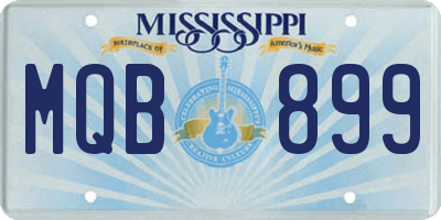 MS license plate MQB899