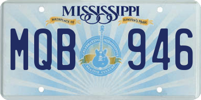 MS license plate MQB946