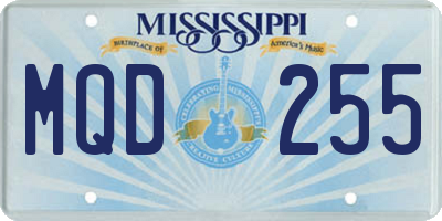 MS license plate MQD255