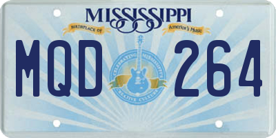 MS license plate MQD264