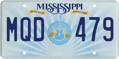 MS license plate MQD479