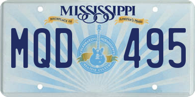 MS license plate MQD495
