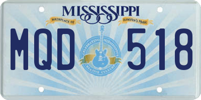MS license plate MQD518
