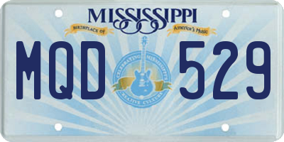 MS license plate MQD529