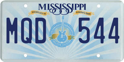 MS license plate MQD544