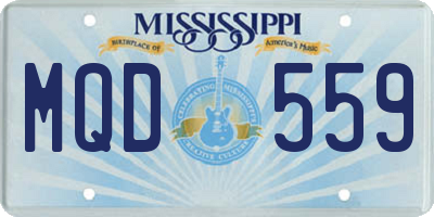 MS license plate MQD559