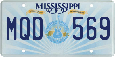 MS license plate MQD569
