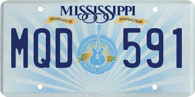 MS license plate MQD591