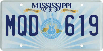 MS license plate MQD619