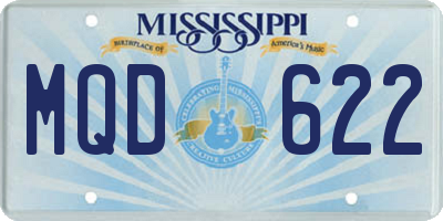 MS license plate MQD622