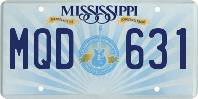 MS license plate MQD631
