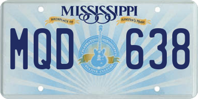 MS license plate MQD638