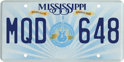 MS license plate MQD648