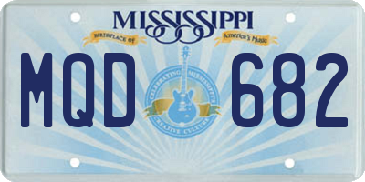 MS license plate MQD682