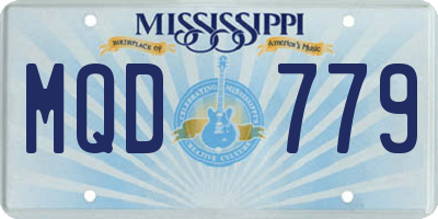 MS license plate MQD779