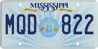 MS license plate MQD822
