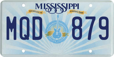 MS license plate MQD879