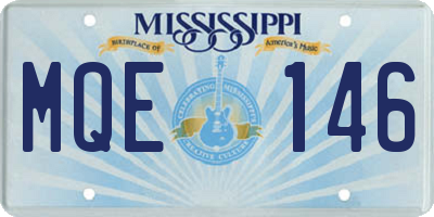 MS license plate MQE146