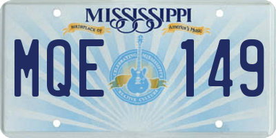 MS license plate MQE149