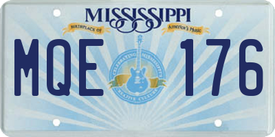 MS license plate MQE176