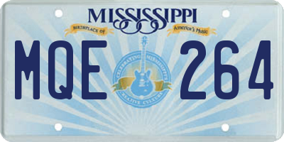 MS license plate MQE264