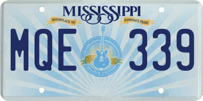 MS license plate MQE339