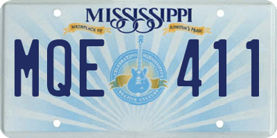MS license plate MQE411